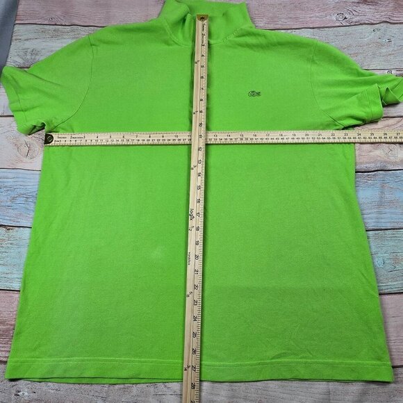 Lacoste Regular Fit Lime Green Polo, Mens 3XL - Picture 5 of 7